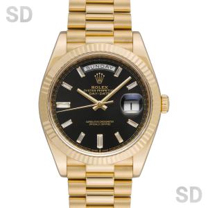 【無金利60回ローン】ROLEX ロレックス デイデイト40 228238A ブライトブラック/ダイヤ メンズ 【中古】