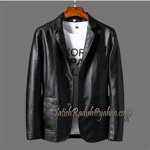 革ジャン メンズ PUレザージャケット ジャケット