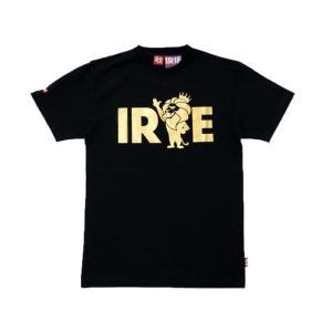 IRIE by irielife×NESTA BRAND限定コラボTシャツ GOLD FOIL PRINT POW LION /BLACK×GOLD　｜sativa420
