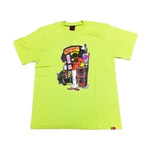 MURAL(ミューラル) Tシャツ RECORD SHOP CAR T-SHIRT / LIME ライム｜sativa420