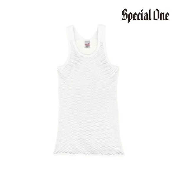SPECIAL1（スペシャルワン）網シャツ ORIGINAL MESH VEST アミシャツ/WHI...