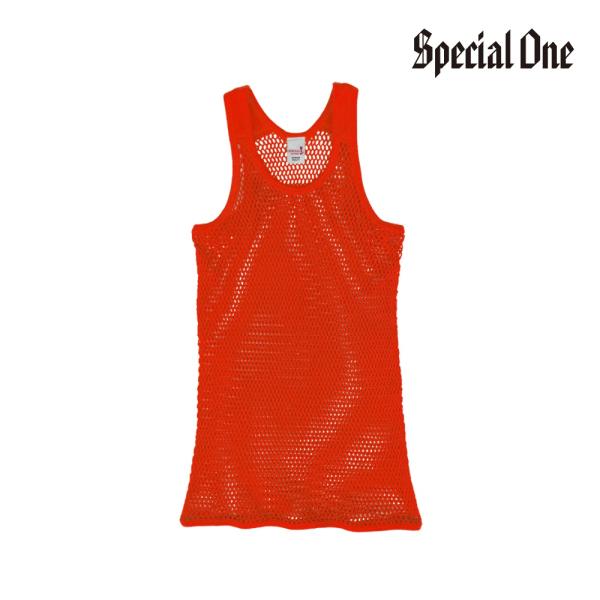 SPECIAL1（スペシャルワン）網シャツ ORIGINAL MESH VEST アミシャツ/RED...