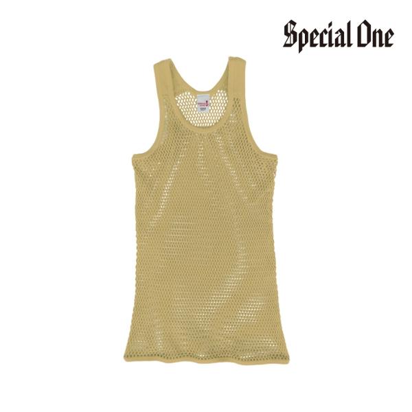 SPECIAL1（スペシャルワン）網シャツ ORIGINAL MESH VEST アミシャツ/BEI...