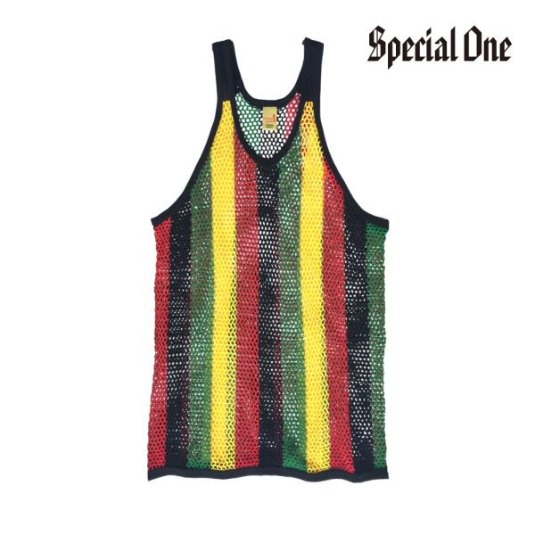 SPECIAL1（スペシャルワン）網シャツ Marina Rasta Color Yardies F...