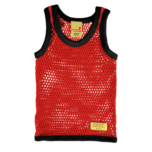 SPECIAL1（スペシャルワン）網シャツ ・キッズ用 KIDS RINGER MARINA アミシ...