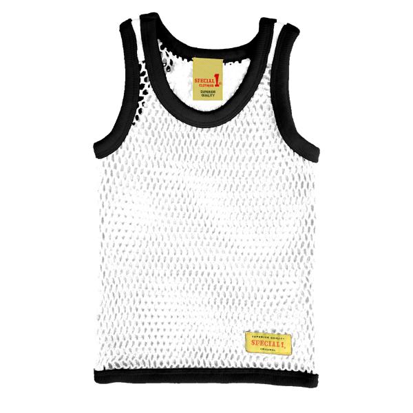 SPECIAL1（スペシャルワン）網シャツ ・キッズ用 KIDS RINGER MARINA アミシ...