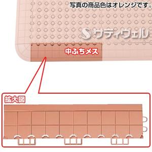 テラモト　抗菌フミンゴ（屋内用）専用ふち　中ふちメス　75×300mm　グリーン　MR-085-294-1｜satiwel-y