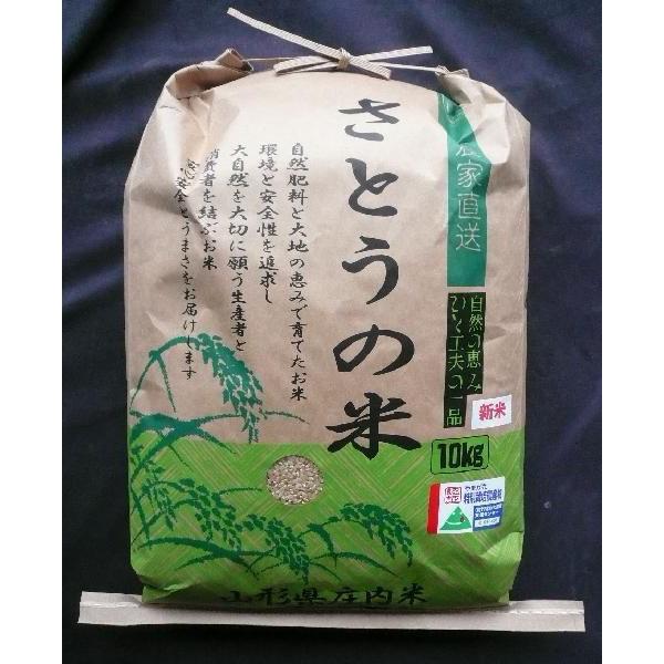 山形県庄内産　はえぬき　玄米10kg　特別栽培米　令和５年産