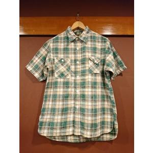 CUSHMAN（クッシュマン） オンブレチェックオープンシャツ レーヨン100