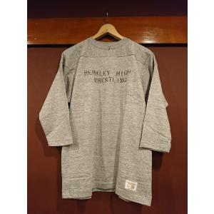 1-Dapper's フットボールシャツ　ダッパーズ　プリント　七分袖、ホワイト 1-Dapper's フットボールシャツ ダッパーズ プリント 七分袖、ホワイト