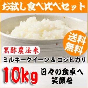 米 お米 新潟サトウファームのクラシックコシヒカリ５Ｋｇ＆ミルキークイーン５Ｋｇ（黒酢農法栽培米）｜satofarm