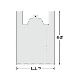 (買物袋有料化対象)レジ袋 Uバック 乳白厚口...の詳細画像2