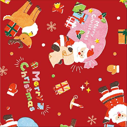 クリスマス包装紙 ノエルギフト赤 半才判　50枚