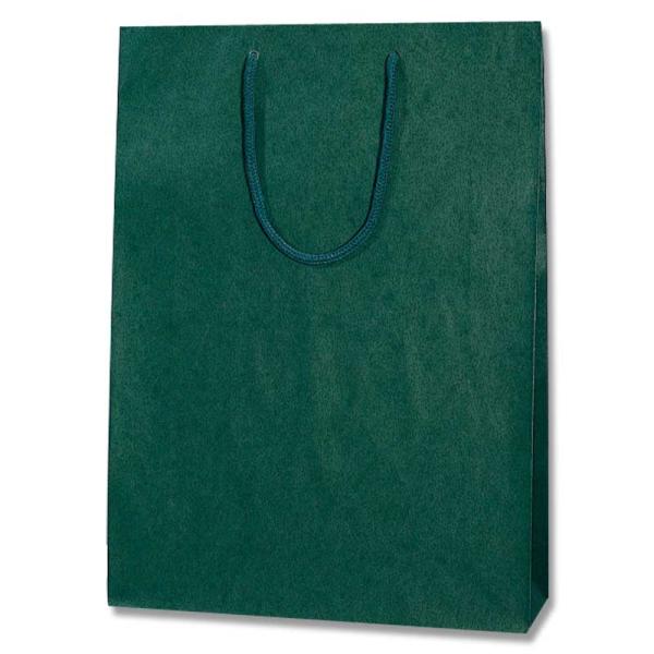 紙袋　手提げ　カラーチャームバッグ　2才　グリーン　10枚