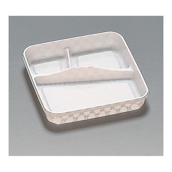 使い捨て弁当箱　紗綾　R‐53　チェック　中仕切　50枚　
