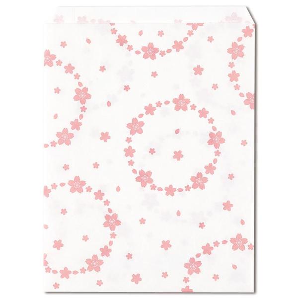 紙袋　柄小袋　Ｒタイプ　Ｒ−８５　舞桜　２００枚