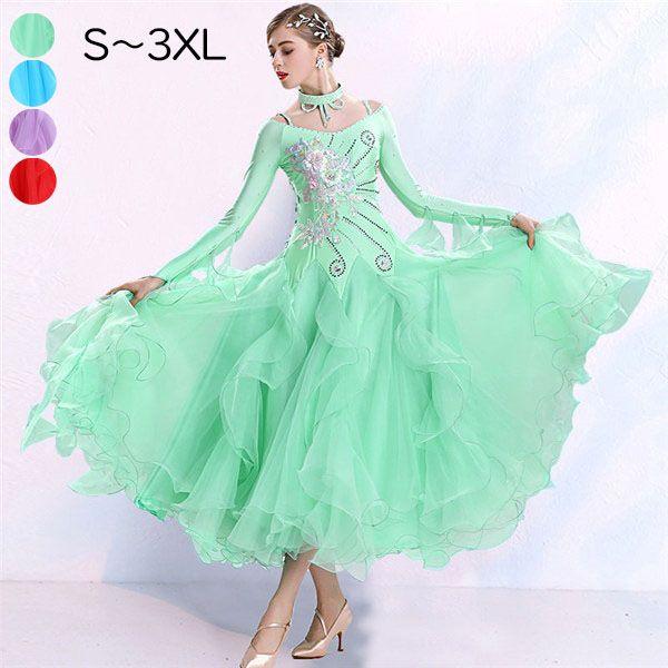 社交ダンス モダンドレス 練習着 社交ダンス衣装 ラテン ダンス 衣装 ワンピース ダンスウエア ダ...