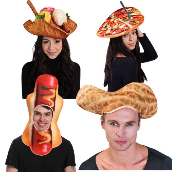 ハロウィン 食べ物 コスプレ 仮装 帽子 イベント コスチューム おもしろい アイスクリーム ピーナ...