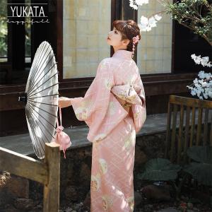 浴衣 ワンピース 大人 レディース セット 9点セット 黒 ピンク