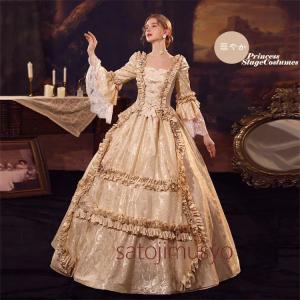 ドレス オペラ 衣装 ステージ衣装 舞台 華やか おしゃれ プリンセスライン お姫様 貴族 ドレス ロングドレス 演奏会 発表会 舞台服 演劇 宮廷 中世ヨーロッパ カ｜佐藤事務所