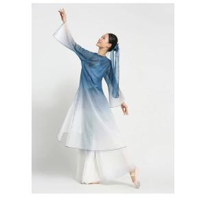 中国古典舞踊ダンスウェア グラデーション ロン...の詳細画像5