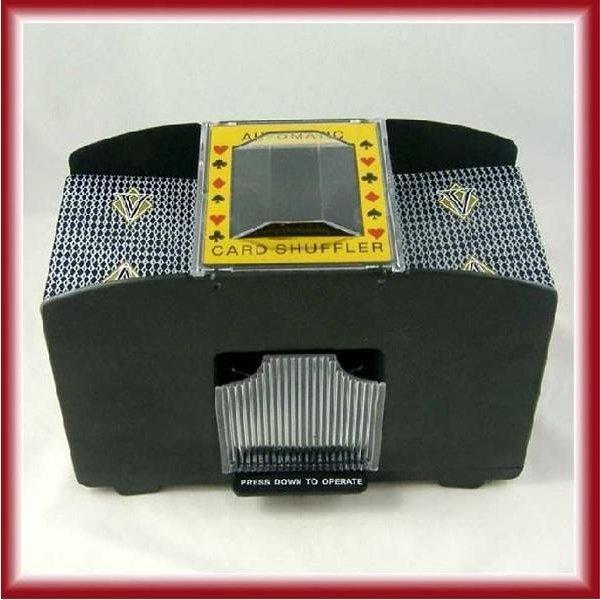 送料無料 カードシャッフラー 電動式 4デック用(13061807)