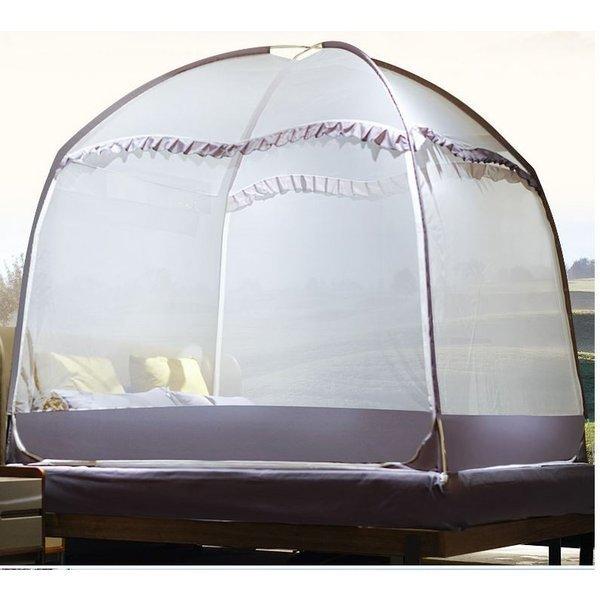 送料無料 蚊帳 吊り下げタイプ 天蓋付き 虫除けに ムカデ対策 極細メッシュ 涼しい ベッドフレーム...