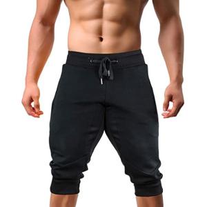 トレーニングパンツ スポーツ メンズ フィットネスパンツ ショート ジョガーパンツ スウェット ジムウェア ランニング 7分(s2107242672)
