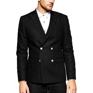 ダブル ジャケットメンズ ダブルブレザー テイラードジャケット メンズ ビジネス カジュアル 通勤ネ...