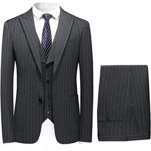 リキタケウチ RIKI TAKEUCHI メンズWスーツ グレー ストライプ 50【kk