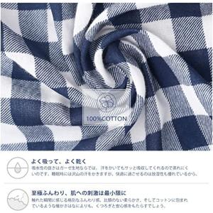 パジャマ レディース メンズ 半袖 綿100 ...の詳細画像3