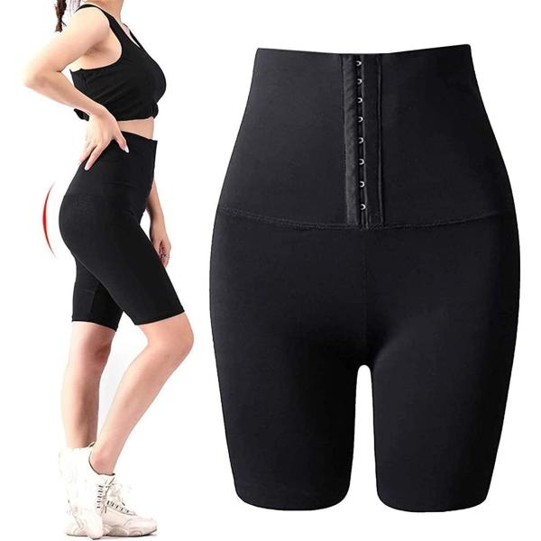 Women Sauna Sweat Shapewear Waisted Shorts - Tummy...