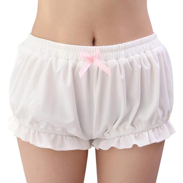 かぼちゃパンツ レディース ドロワーズ lolita 見せパンツ 女の子 可愛い 無地 スカートのイ...