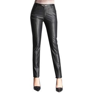 レザーパンツ レディース スキニーパンツ バイクパンツ ライダースパンツ ロングパンツ ストレッチ ...