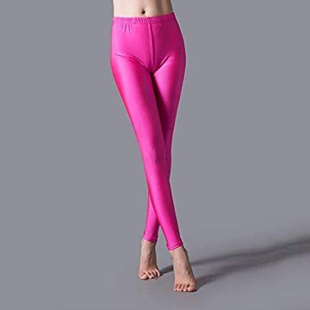 女性のプラスサイズのパンツネオンキャンディカラーワークアウトレギンスハイストレッチカジュアルJegg...