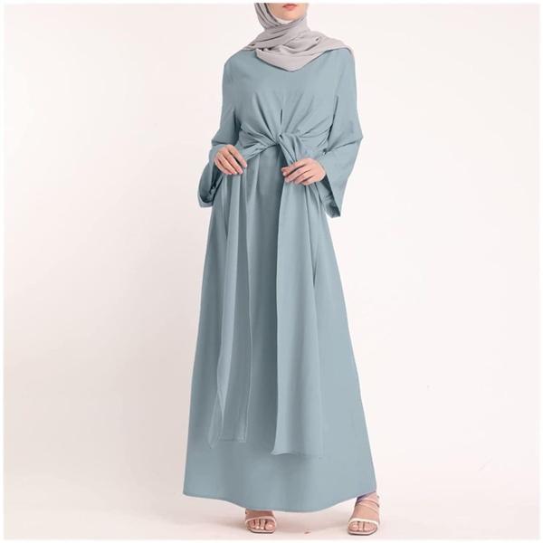 イスラム教徒のドレスのドレスイスラム教の服Sundressの女性 (Color : Blue, Si...