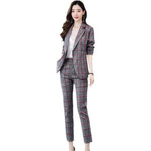 チェック柄 パンツドレス セットアップ セレモニースーツ 卒業式 スーツ 母親 服 母 卒園式 服装...