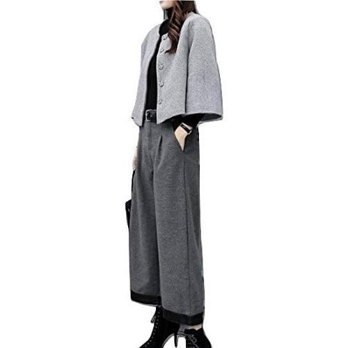 セットアップ スーツ ワンピ レディース ジャケット ワイドパンツ 2点セット 大きいサイズ 卒業式...