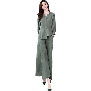 ワイドパンツスーツ レディース 2点セット セットアップ レディース スーツ ワイドパンツ ドレス ...