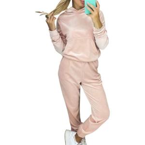 XLEVE 秋のベロアトラックスーツ女性ベルベッ...の商品画像