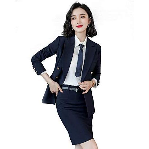 フォーマルウィメンズブレザーパンツファッションOL女性服セット/カジュアルオフィスレディーススーツ ...