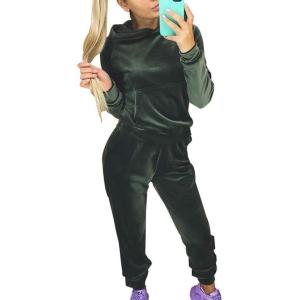 XLEVE 秋のベロアトラックスーツ女性ベルベッ...の商品画像