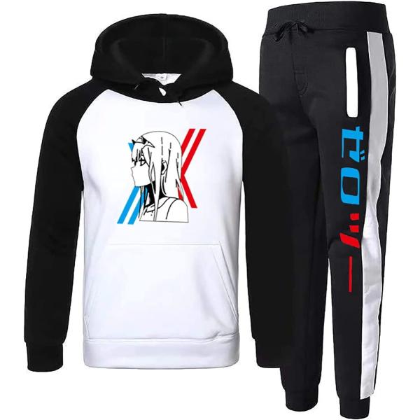 メンズレディーストラックスーツセット、ダーリンインザフランクスファニー3DプリントZERO TWO2...