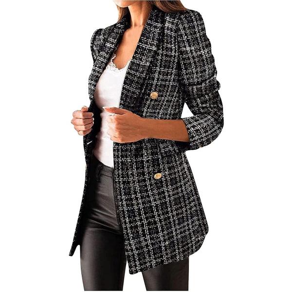 女性のカーディガンエレガントなブレザー長袖スリーブジャケットソリッドカラーカーディガンユニプリントオ...