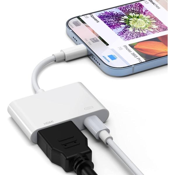 iPhone HDMI変換ケーブル 簡単に転送 遅延なし HDMI 変換ケーブル 設定不要 iOS1...