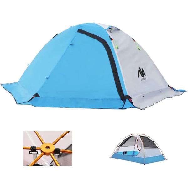 AYAMAYA テント 2人用 ソロテント 1人用 超軽量 キャンプテント 二重層 山岳テント 防風...