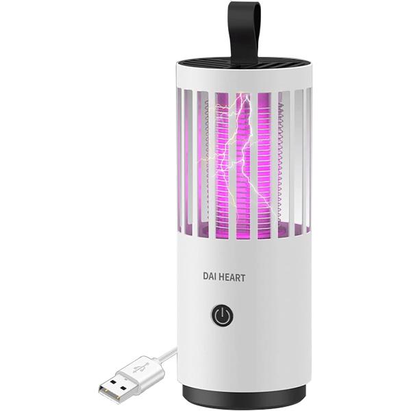 QXHOME 電撃殺虫機 電気蚊取り器 UV光源誘引式捕虫器 電撃殺虫灯 殺虫ライト 蚊よけ 蚊除け...