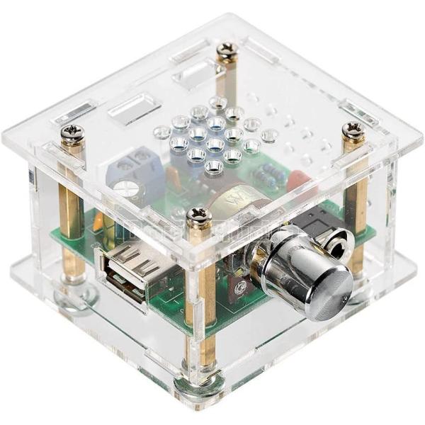 5W×2 Mini パワーアンプ オーディオ スピーカアンプ DC5V USB ステレオ2.0チャン...