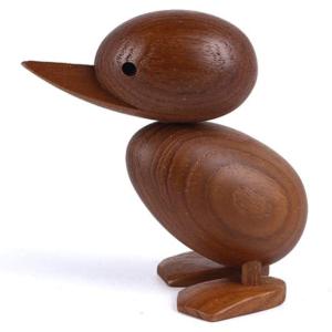 (hej!e) Ducking 子アヒル 木製 北欧雑貨 置物 木のオブジェ(uy039)