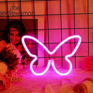 TRS ハート型ネオンライト LED 20×21cm USB 電池 ピンク/ブルー/レッド